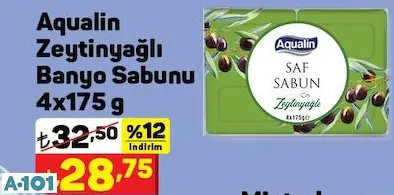 AQUALİN ZEYTİNYAĞLI BANYO SABUNU